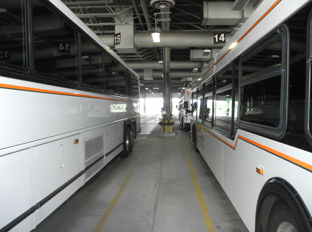 Photo of Bus Garage with EMTRAC Vehicle Interrogator